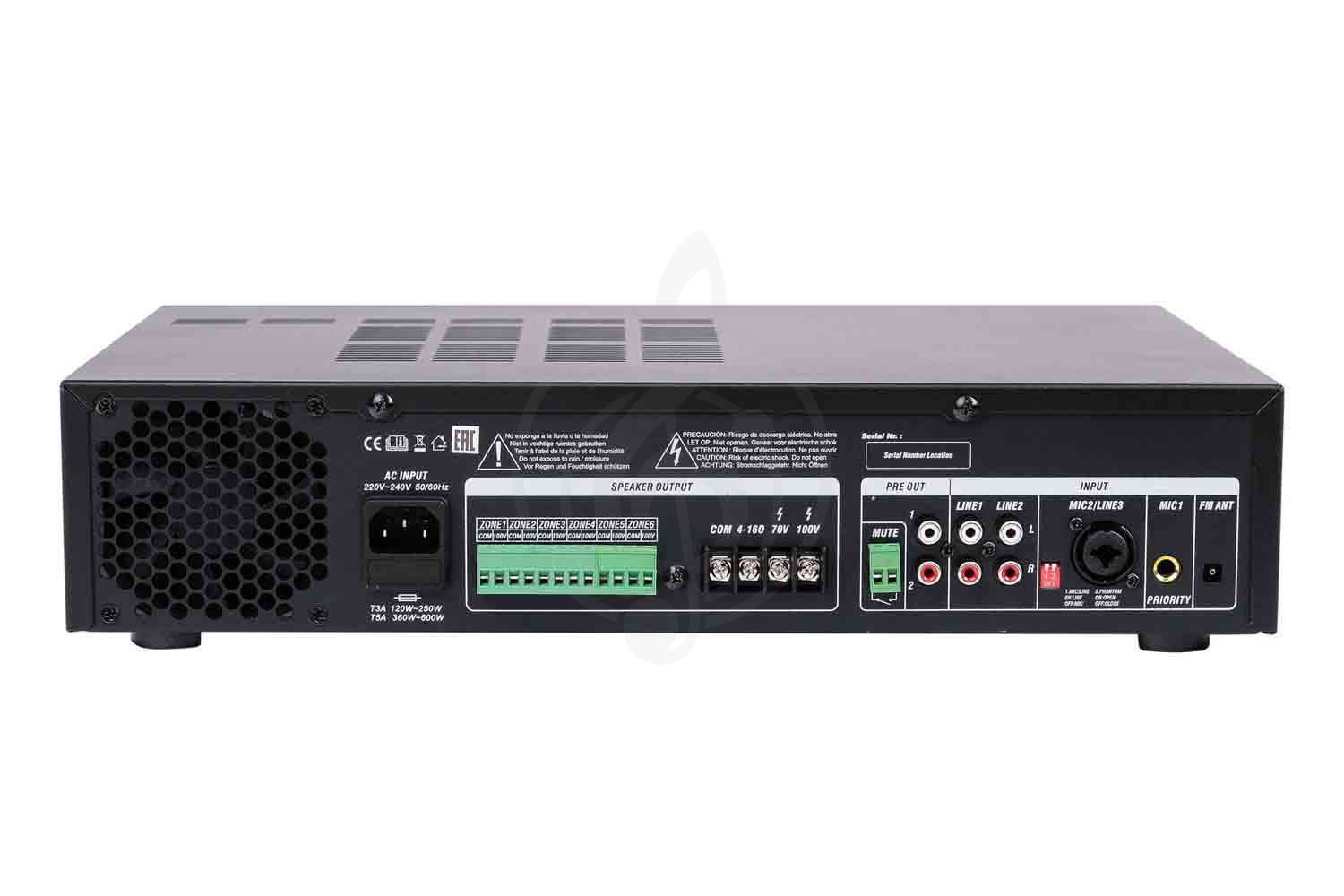 Радиоузел Pearller PA-180D - Усилитель трансляционный - фото 3