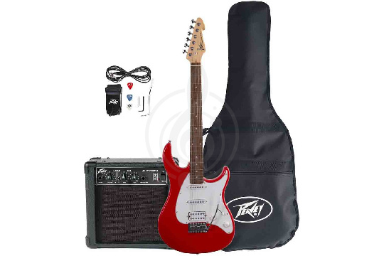 Электрогитара Superstrat PEAVEY Raptor Plus Pack Red - Электрогитара, комплект - фото 1