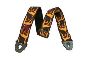 Изображение Planet Waves 50PLA01 Planet Lock Ремень для гитары с фиксатором, рисунок "Flames" 