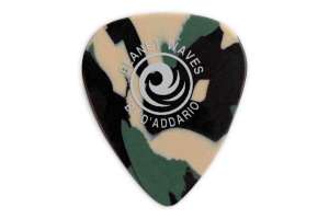 Изображение Planet Waves Camouflage - Медиатор, целлулоид, толстый, камуфляжная расцветка.