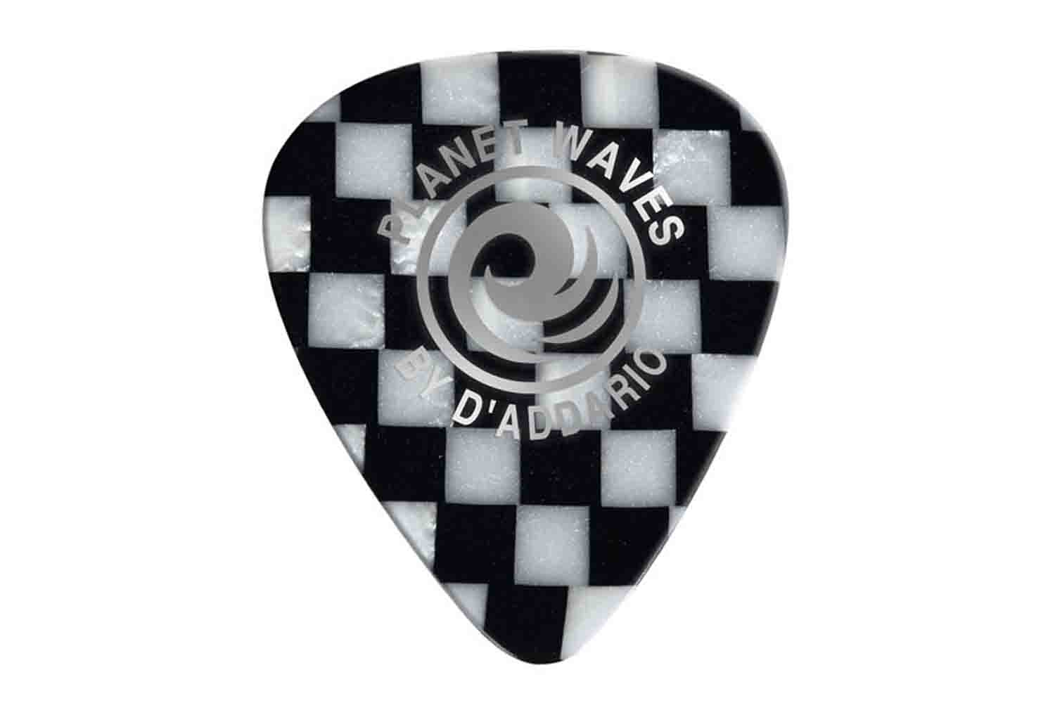 Медиатор Planet Waves Checkerboard - Медиатор, целлулоид, расцветка шахматы, средний. - фото 1