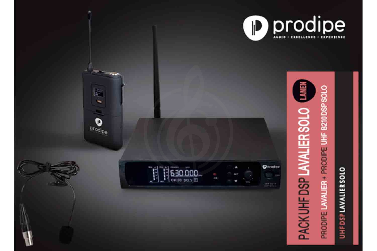 Радиосистема с петличным микрофоном Prodipe DSP-SOLO-UHF-B210/F5 - Беспроводная микрофонная система, петличный микрофон - фото 6