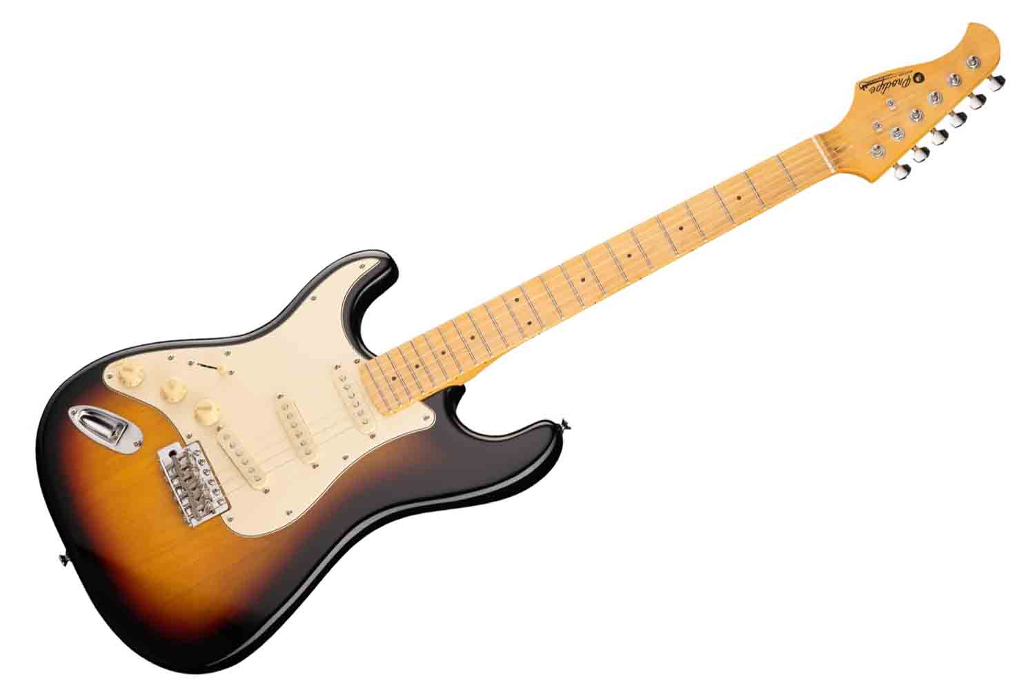 Электрогитара Stratocaster Prodipe JMFST80LHMAS - Электрогитара ST80 LH MA леворукая, санберст - фото 1