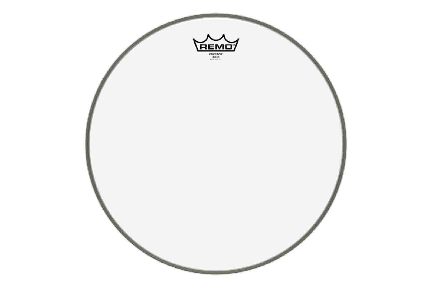 Пластик для бочки REMO BB-1322-00 EMPEROR 22`` CLEAR BASS двойной прозрачный пластик - фото 1