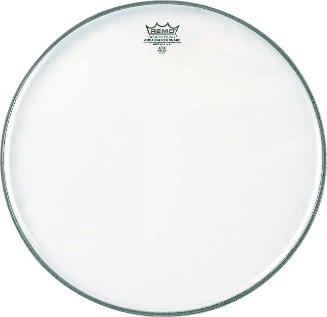 Пластик резонансный REMO SA-0314-TD AMBASSADOR 14`` CLEAR SNARE SIDE однослойный прозрачный пластик (нижний) - фото 1