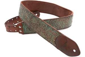 Изображение Ремень для гитары RightOn Straps Leathercraft Blackguard Teal