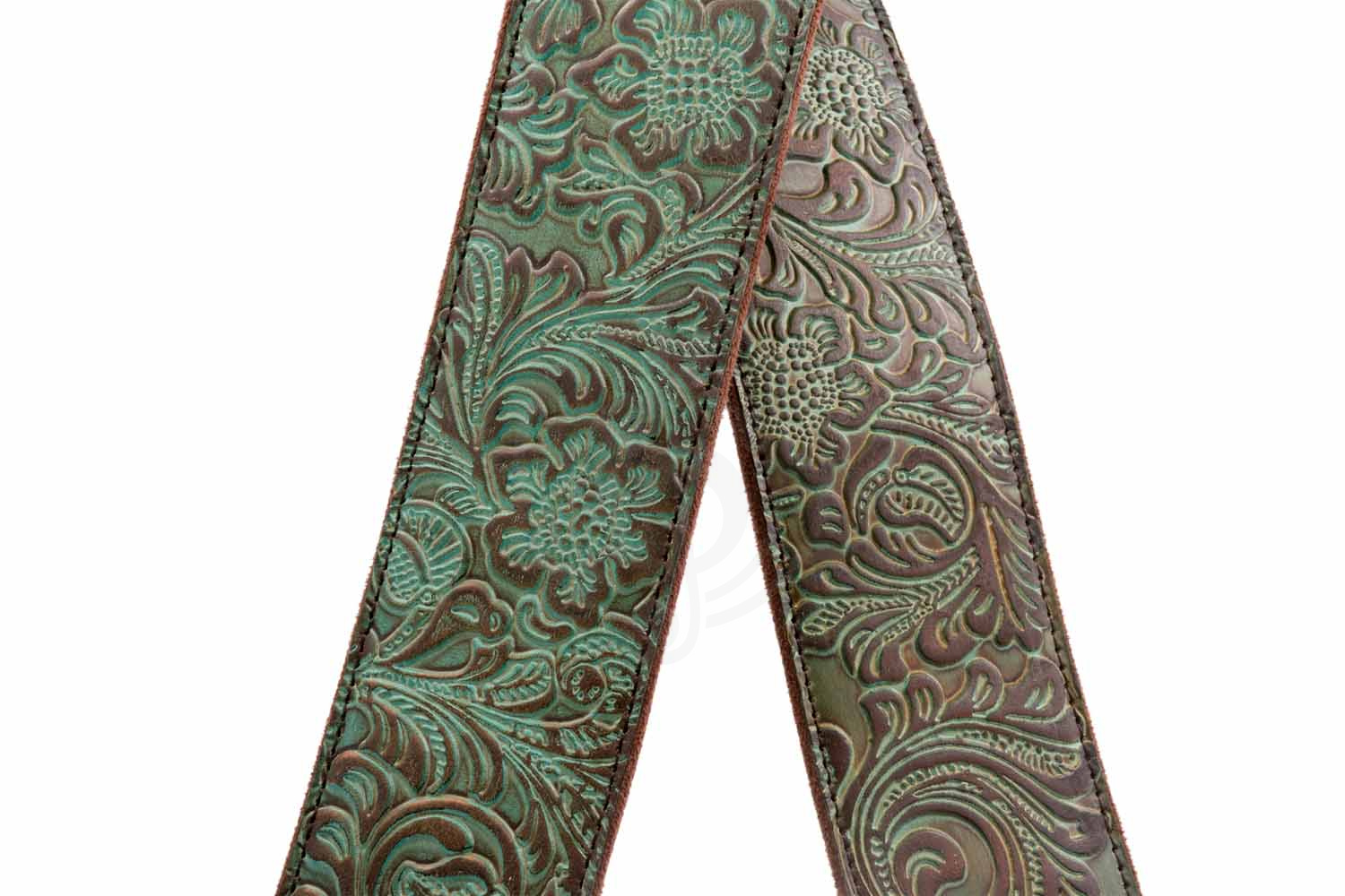 Ремень для гитары RightOn Straps Leathercraft Blackguard Teal - Ремень для гитары - фото 3