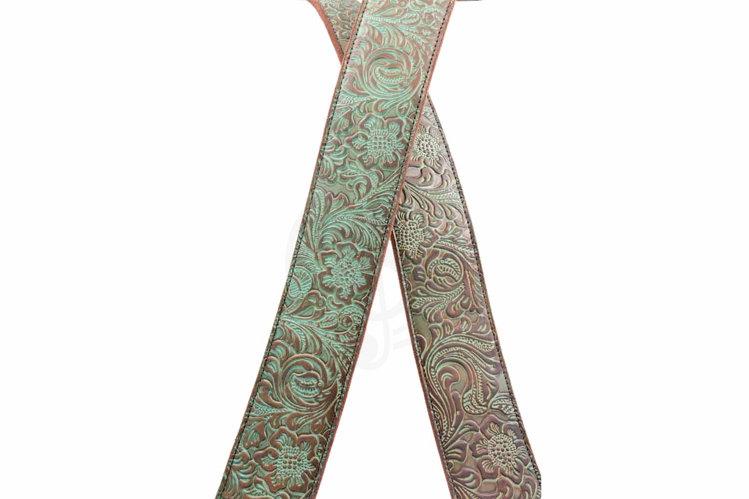 Ремень для гитары RightOn Straps Leathercraft Blackguard Teal - Ремень для гитары - фото 5