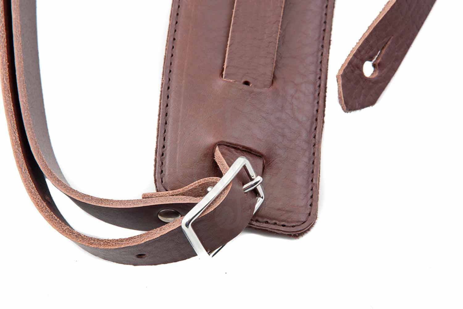 Ремень для гитары RightOn Straps Leathercraft Slim Brown - Ремень для гитары - фото 4