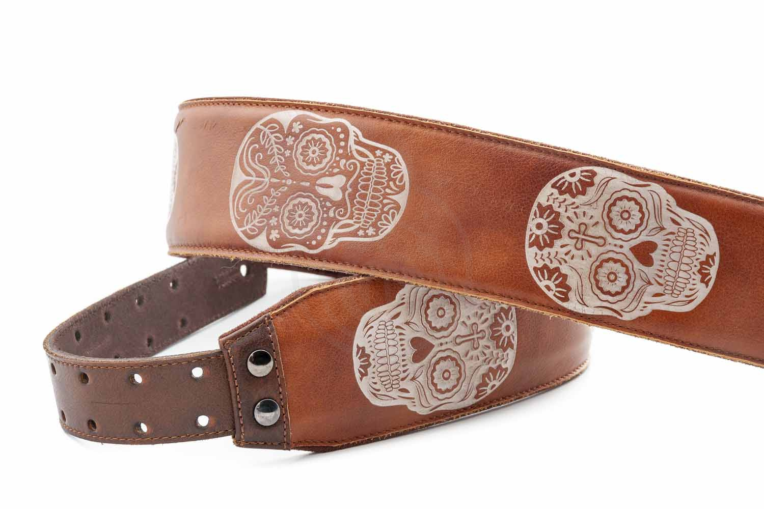 Ремень для гитары RightOn Straps Leathercraft Sugar Woody - Ремень для гитары кожаный - фото 3