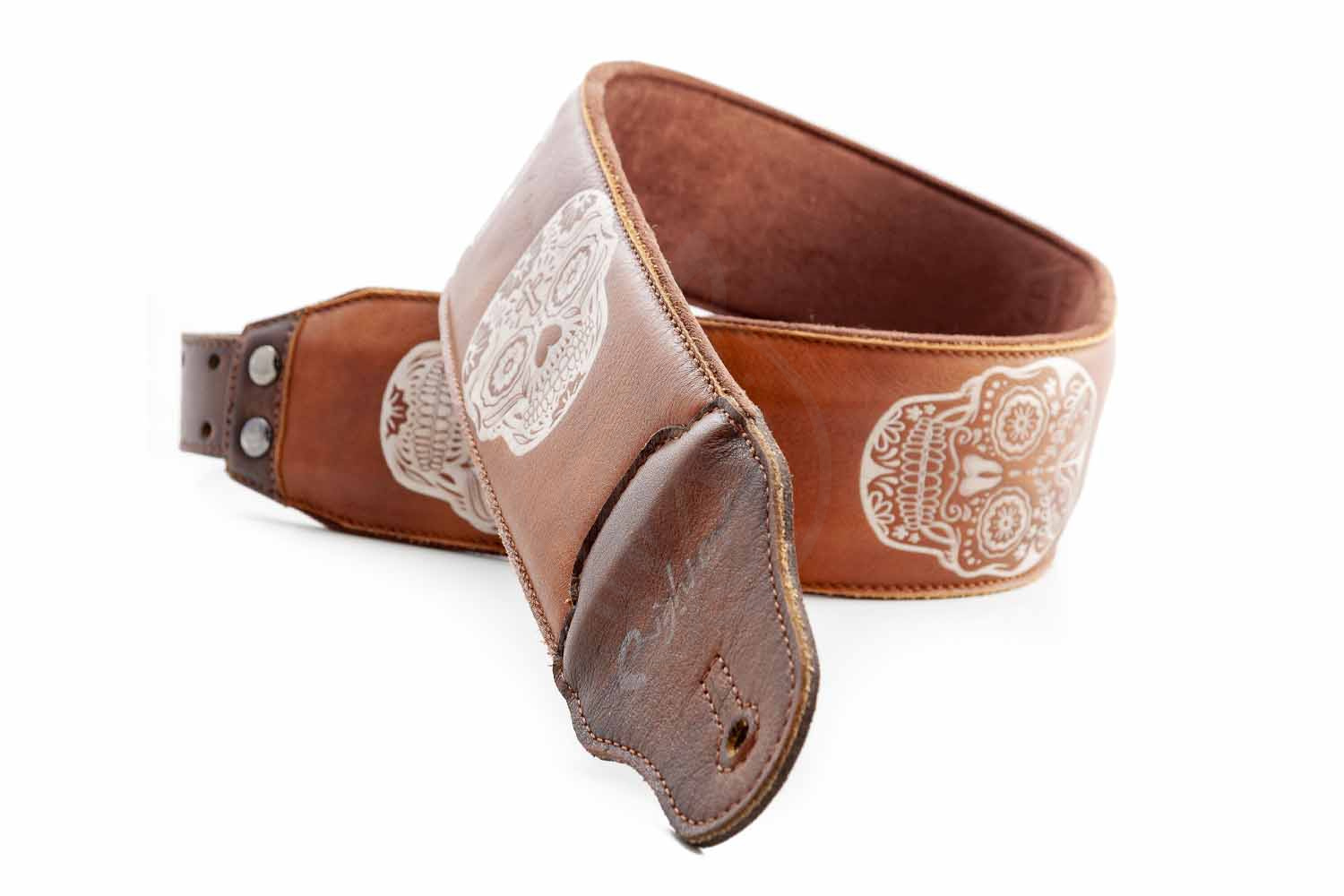 Ремень для гитары RightOn Straps Leathercraft Sugar Woody - Ремень для гитары кожаный - фото 4