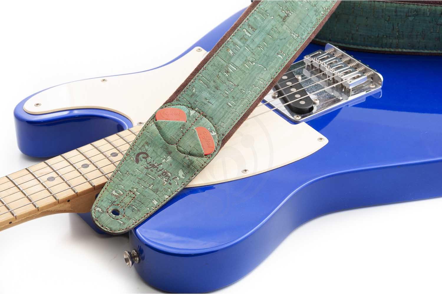 Ремень для гитары RightOn Straps Mojo Cork Teal - Ремень для гитары - фото 4