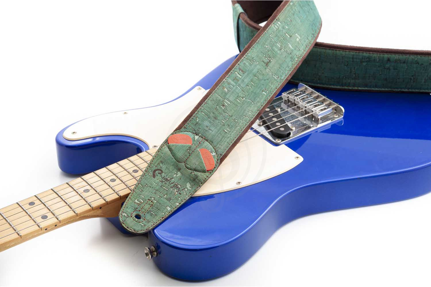 Ремень для гитары RightOn Straps Mojo Cork Teal - Ремень для гитары - фото 5