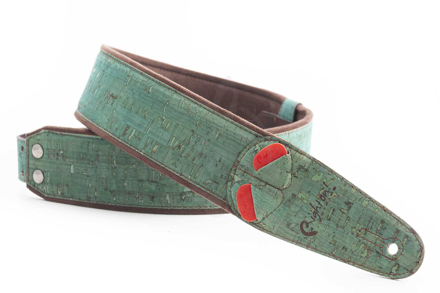 Ремень для гитары RightOn Straps Mojo Cork Teal - Ремень для гитары - фото 7