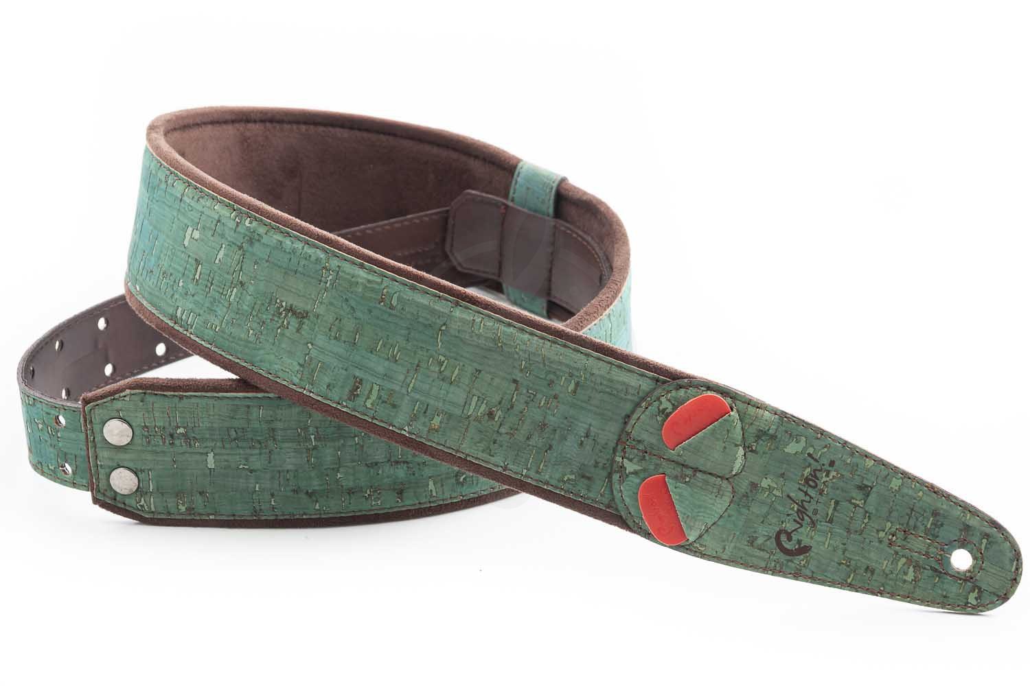 Ремень для гитары RightOn Straps Mojo Cork Teal - Ремень для гитары - фото 10