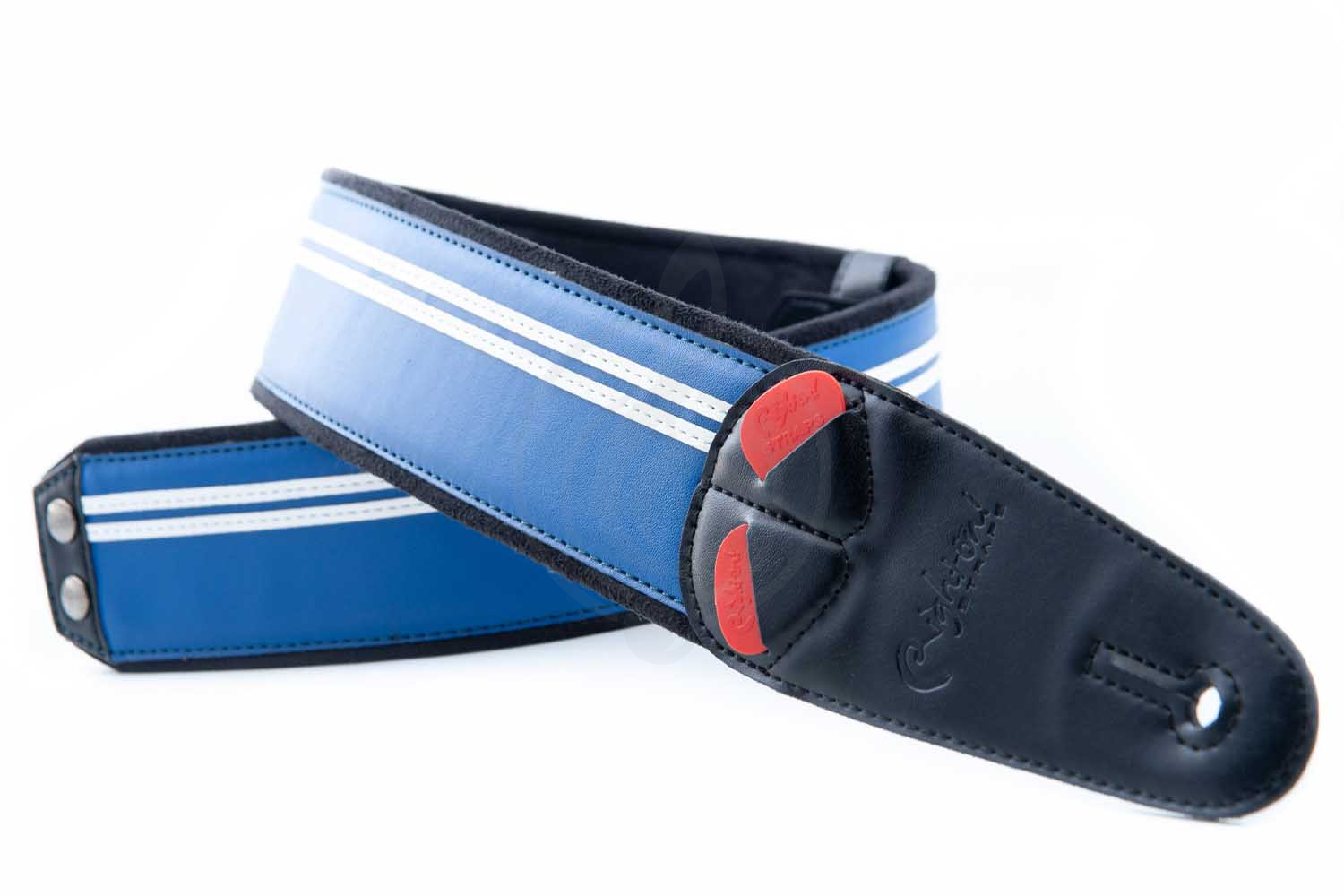 Ремень для гитары RightOn Straps Mojo Race Blue - Ремень для гитары - фото 7