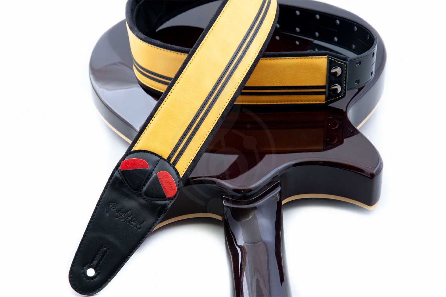 Ремень для гитары RightOn Straps Mojo Race Yellow - Ремень для гитары - фото 5