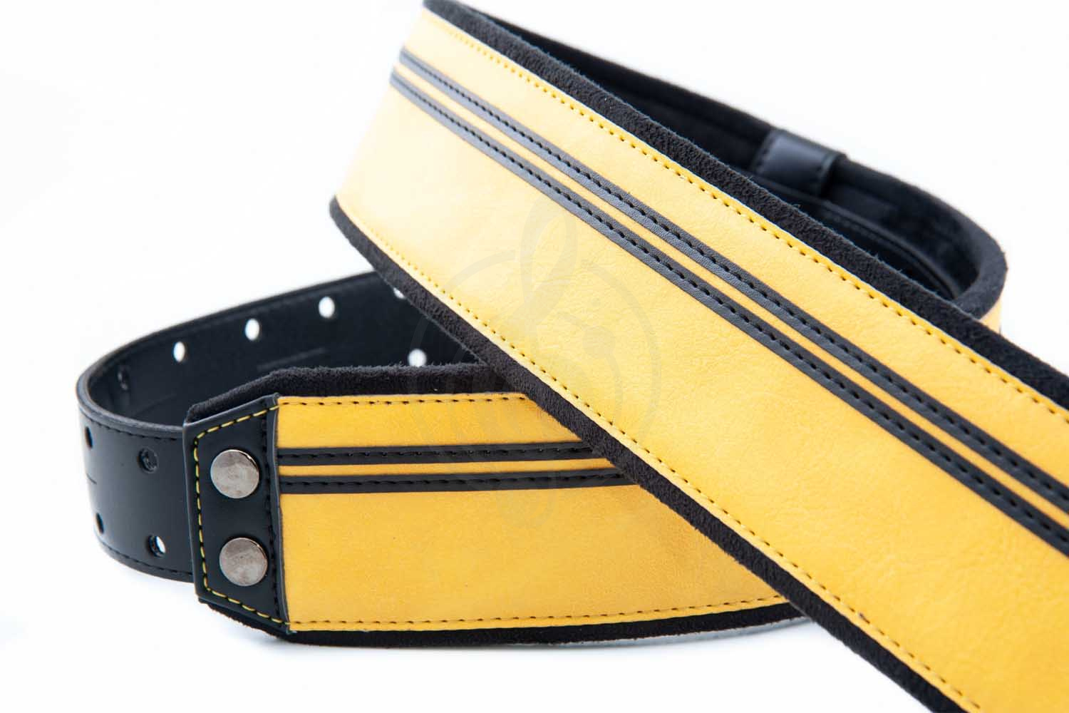 Ремень для гитары RightOn Straps Mojo Race Yellow - Ремень для гитары - фото 6