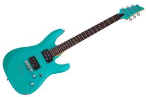 Изображение Schecter C-6 Deluxe SAQ Satin Aqua - Электрогитара