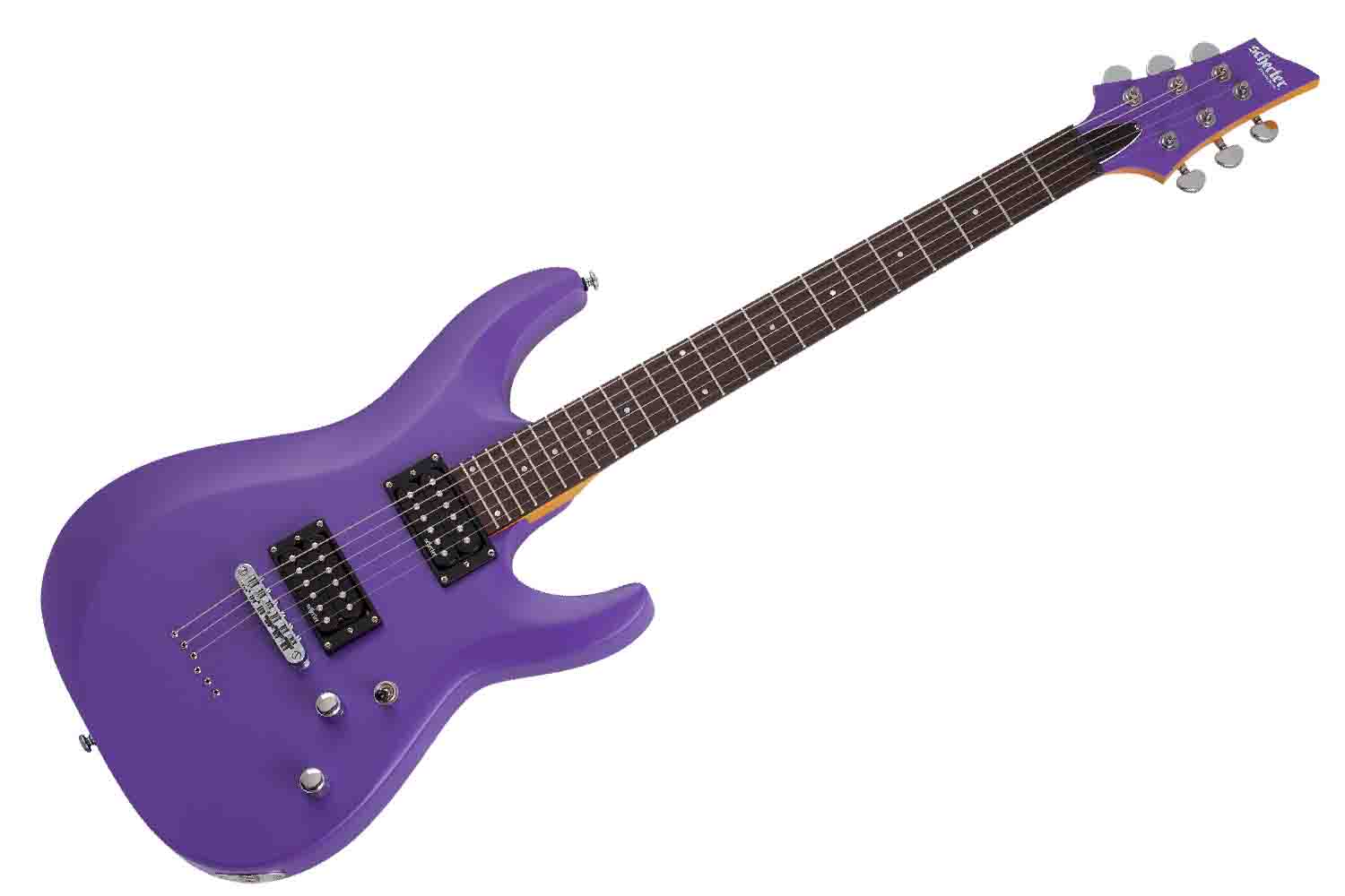 Электрогитара Superstrat Schecter C-6 DELUXE SATIN DARK PURPLE - Электрогитара - фото 1