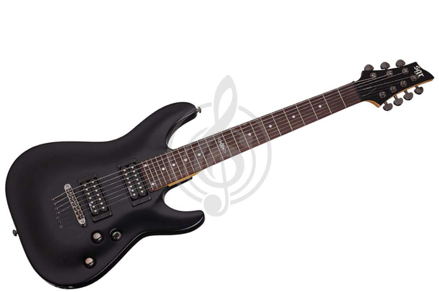 Электрогитара Stratocaster Schecter SGR C-7 BLK - электрогитара - фото 1