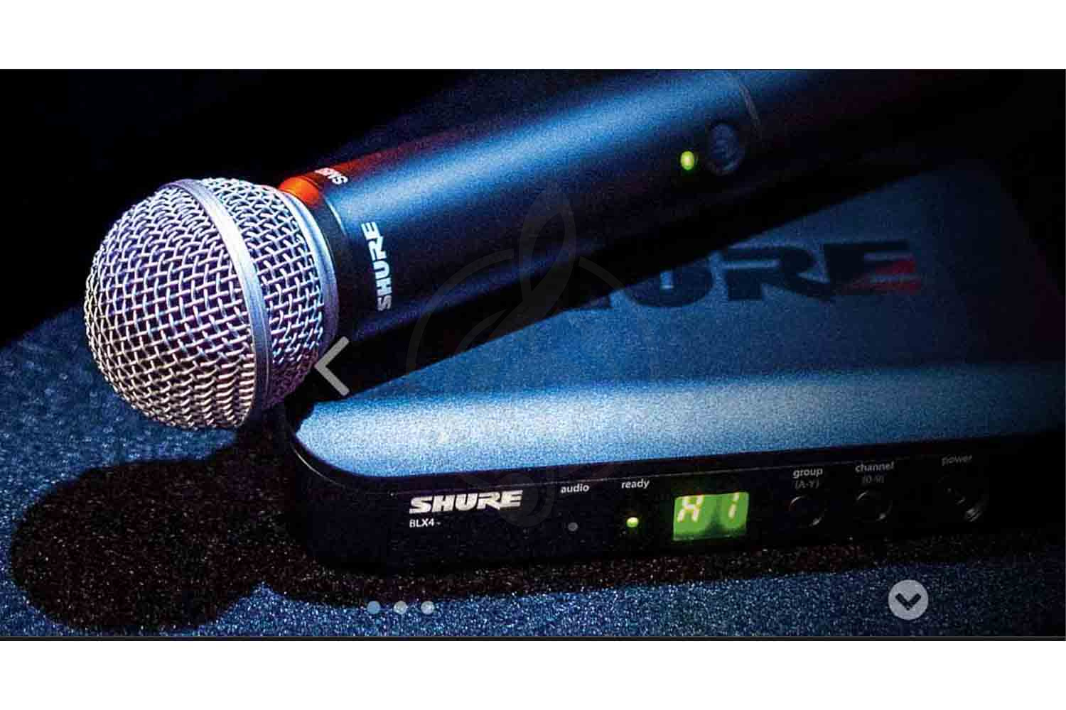 Радиосистема с ручным передатчиком SHURE BLX24E/PG58-M17 Радиосистема вокальная c капсюлем микрофона PG58 (180x100x35) - фото 7