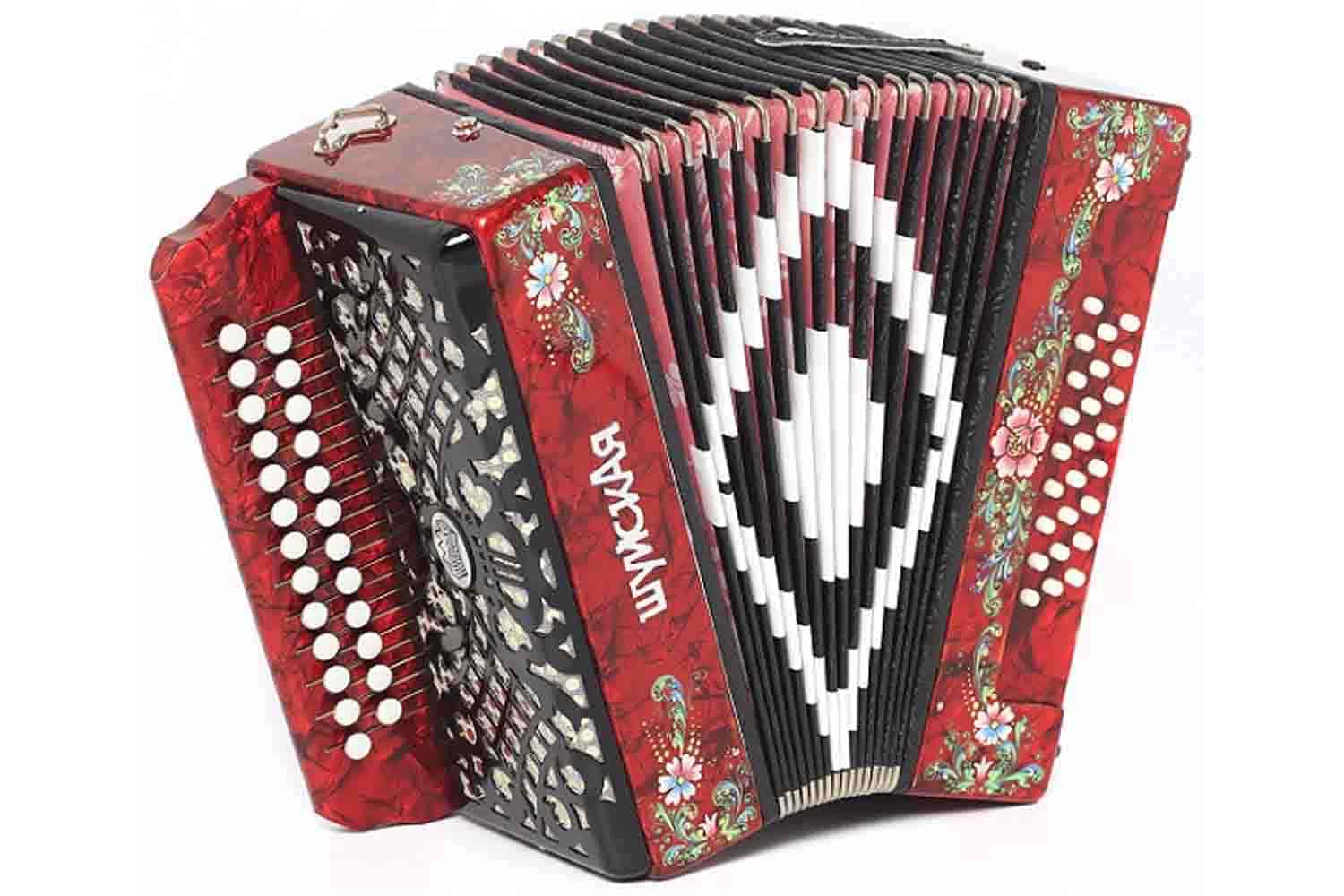 Гармонь Шуйская гармонь S51XL-A-RED красная 25х25-III - фото 1