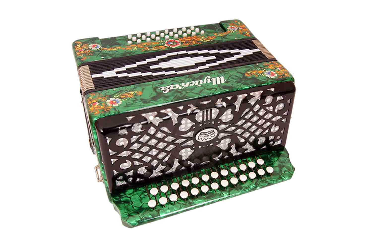 Гармонь Шуйская гармонь S51XL-C-GR "Шуйская" 25х25-III, зеленая - фото 3