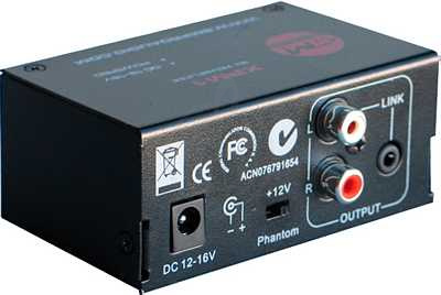 Микрофонный предусилитель SM PRO AUDIO XPM1 компактный микрофонный предусилитель с DC питанием - фото 2