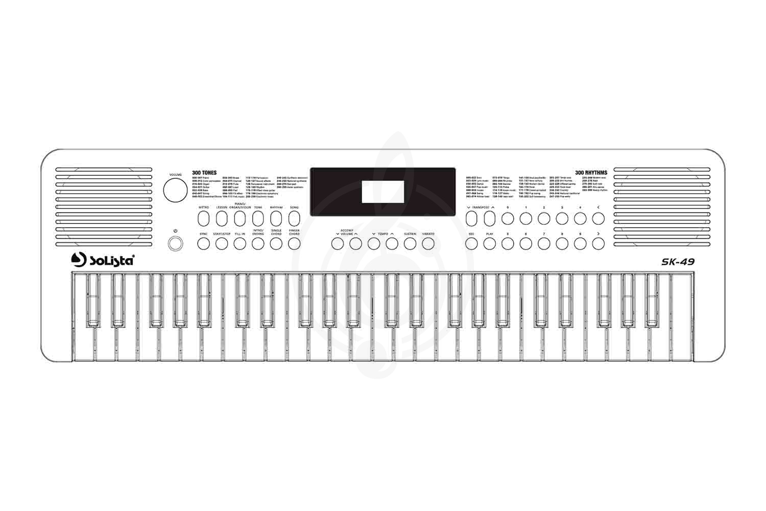 Синтезатор Solista SK-49 WH - Синтезатор - фото 2