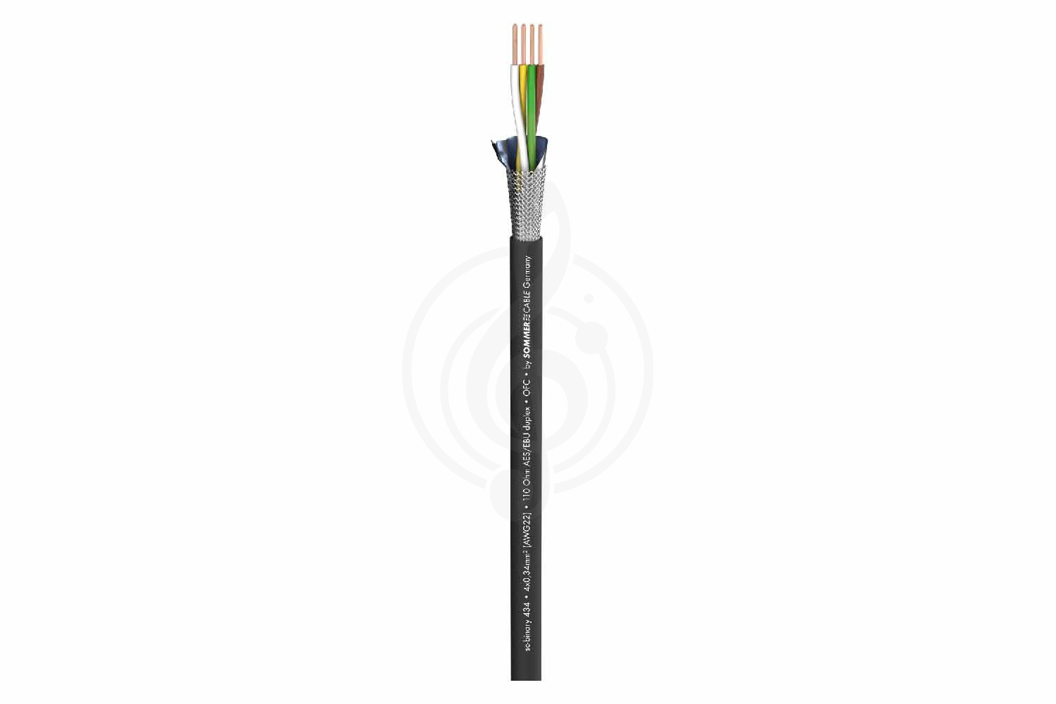 DMX кабель (м) Sommer Cable 540-0051 SC-Binary 434 DMX512 BLK - Кабель DMX - фото 2