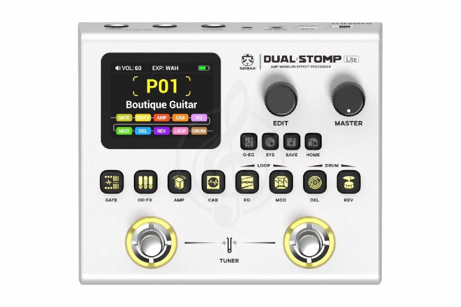 Процессор эффектов SORAN JME-02 Dual Stomp Lite - Процессор эффектов - фото 5