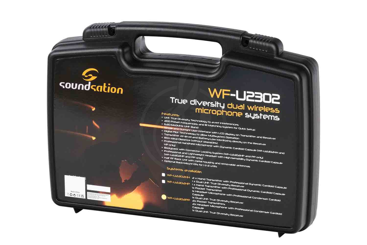 Радиосистема с головным микрофоном Soundsation WF-U2302PP - Беспроводная микрофонная система - фото 3
