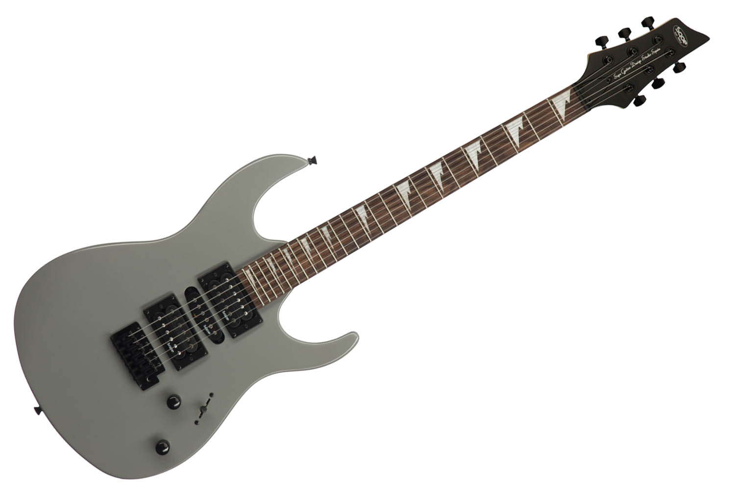 Электрогитара Superstrat SQOE Seib370 SV - Электрогитара, цвет серый - фото 1