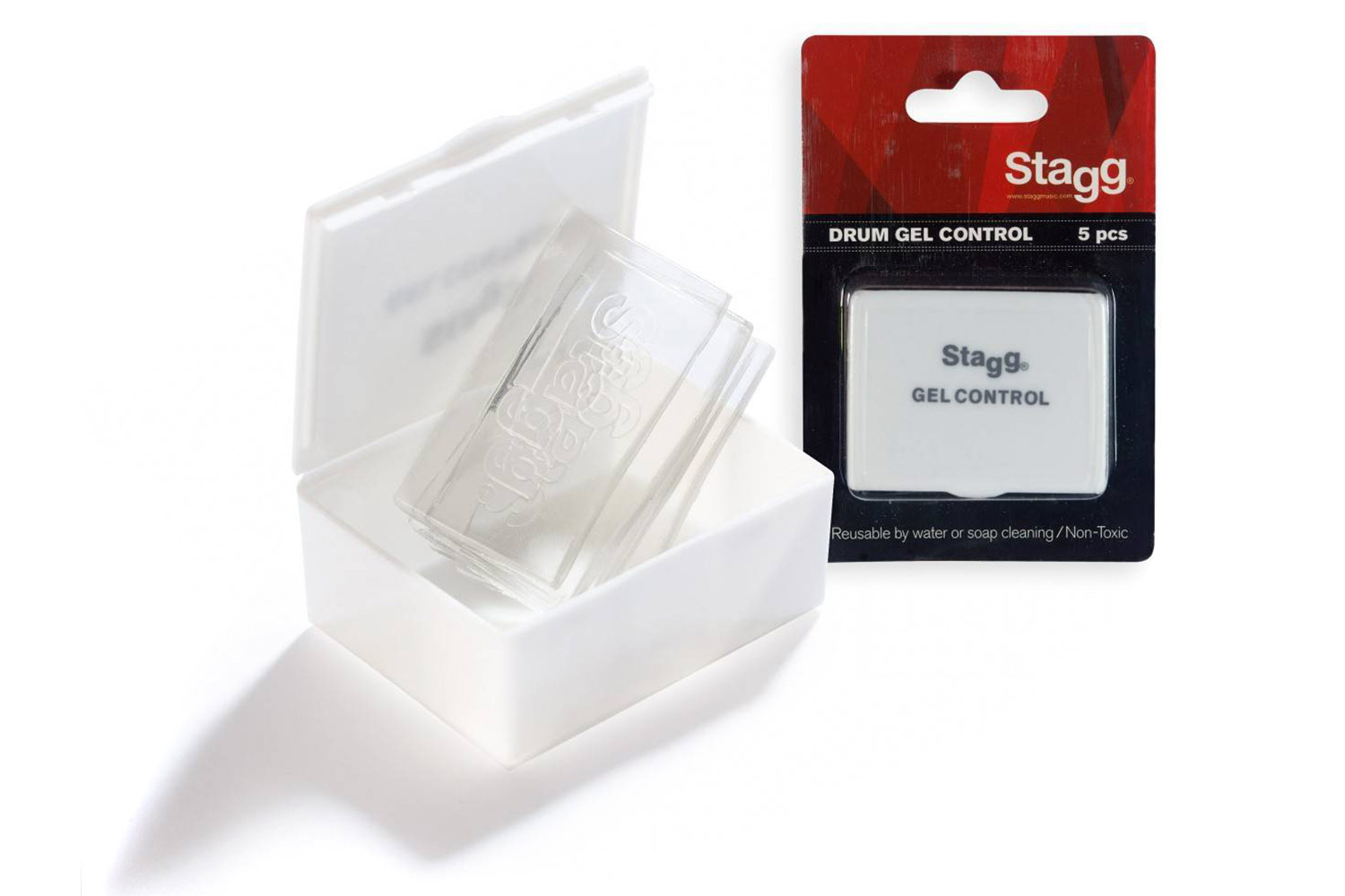  STAGG DGC-05 TR - прозрачные демпферы (5 штук в упаковке),самоклеющиеся - фото 1
