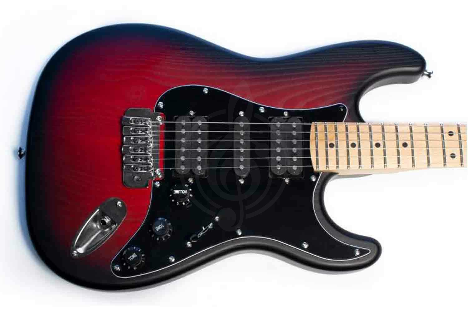 Электрогитара Stratocaster Strateg-6-redburst Электрогитара, красный санберст, Inspector - фото 2