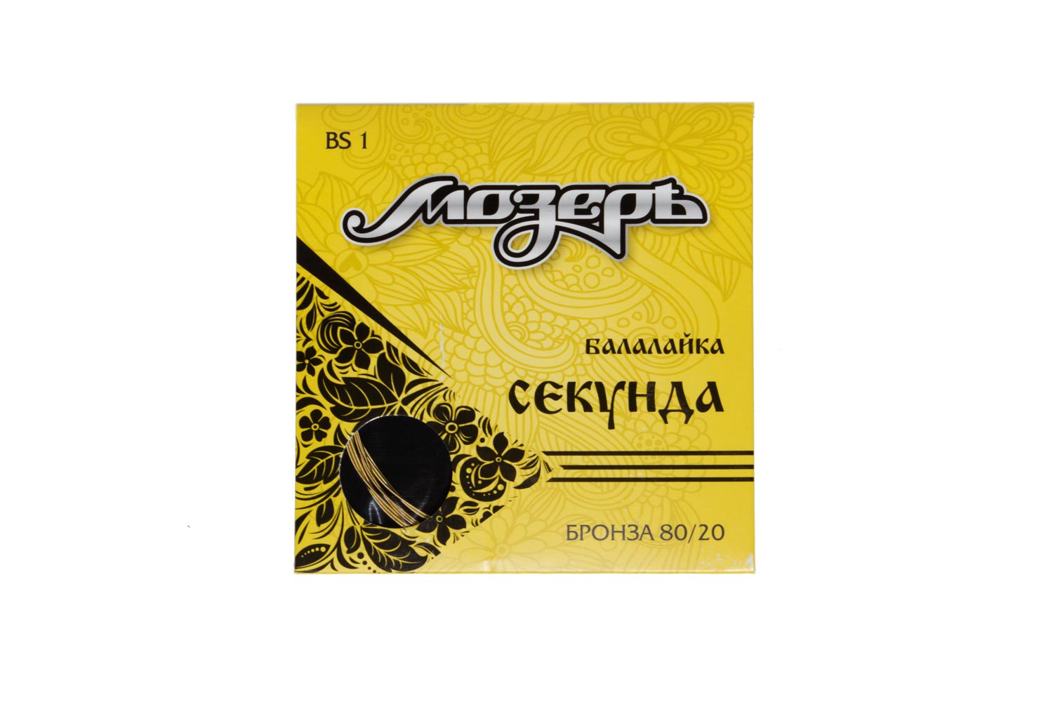 Струны для балалайки Струны Мозеръ BS 1 балал.секунда, спецкерн, Бронза - фото 1