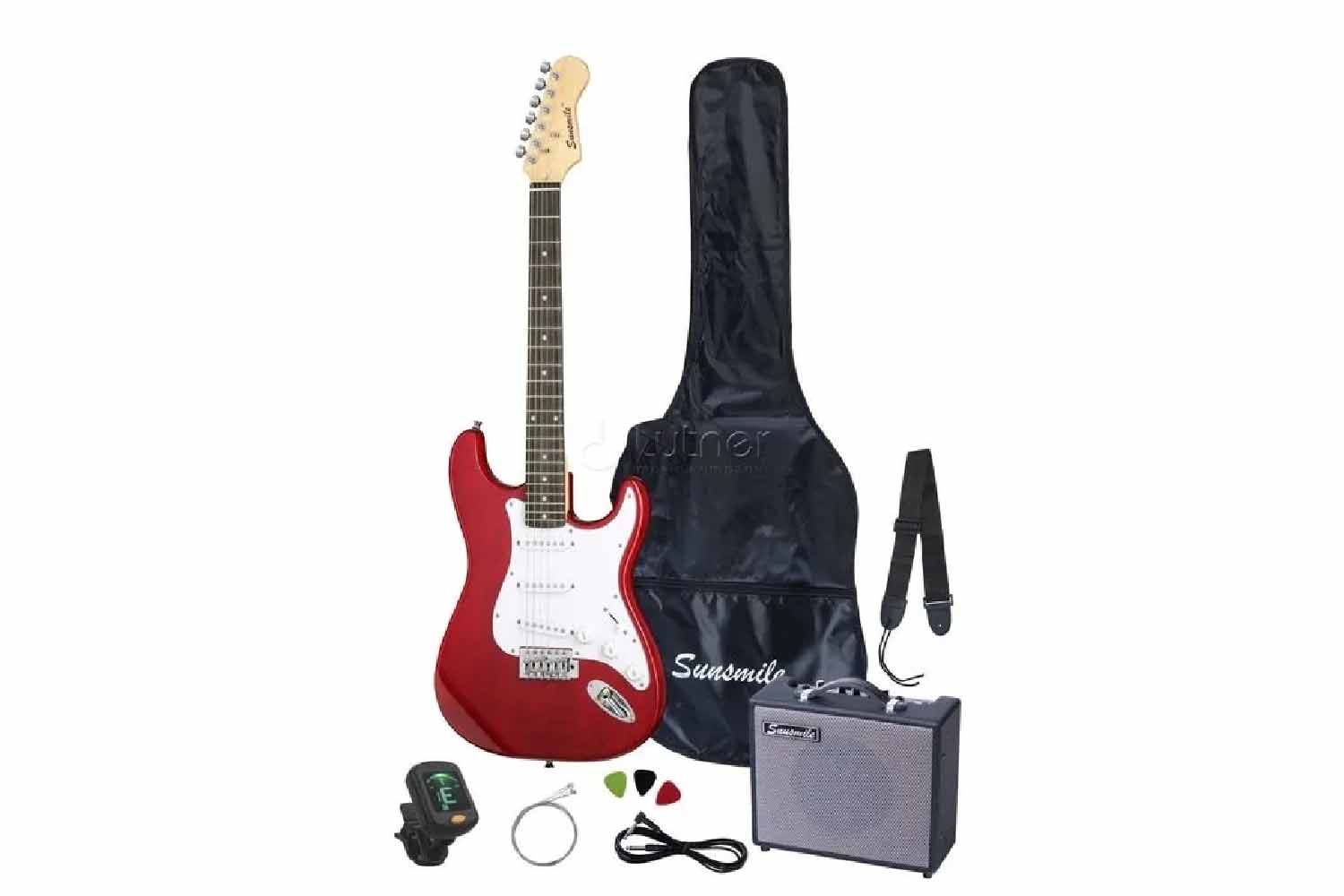 Электрогитара Stratocaster Sunsmile MEGP-DR - Комплект электрогитары - фото 1