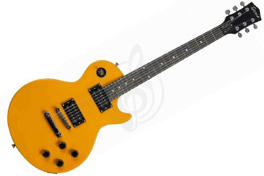 Изображение TERRIS TLP-039 YW - Электрогитара Les Paul, HH, 2V2T, цвет оранжевый