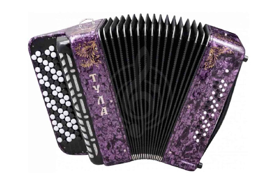  Тульская Гармонь BN-46-PR - Баян ученический "Тула" 77/46x37-II, фиолетовый - фото