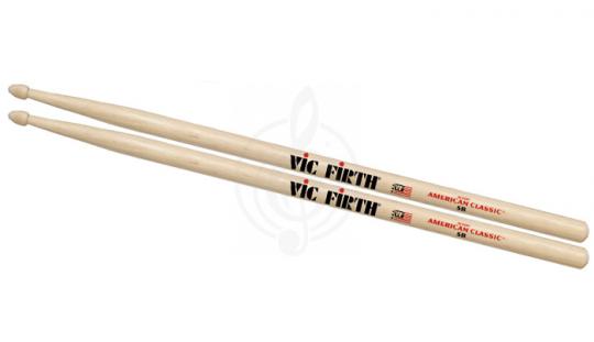 Барабанные палочки Vic Firth 5B Палочки барабанные, орех - фото 2