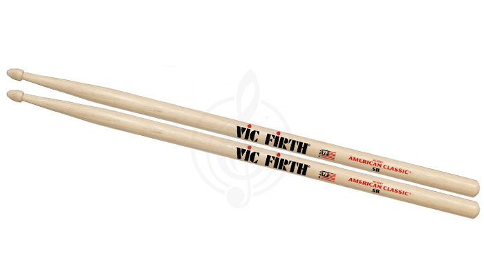 Барабанные палочки Vic Firth 5B Палочки барабанные, орех - фото 2