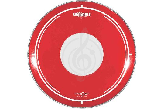 Изображение Williams RDT2-7MIL-20 Target Dot Series Red - Пластик для бас-барабана 20", красный