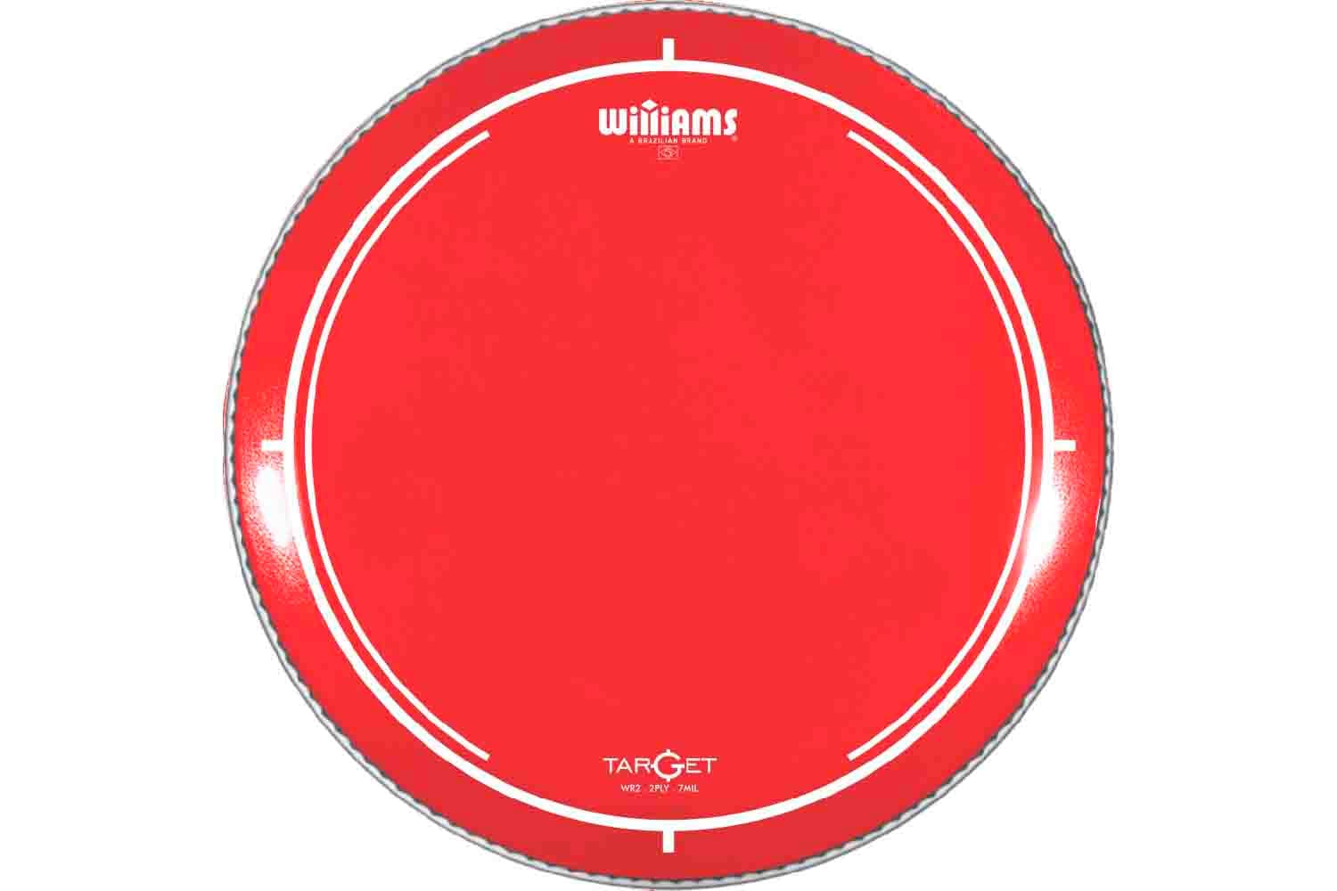 Пластик для томов Williams WR2-7MIL-08 Target Series Red - Пластик для том-барабана 8", красный - фото 1