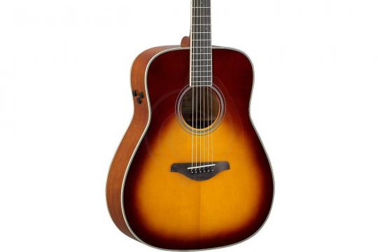 Трансакустическая гитара YAMAHA FG-TA BROWN SUNBURST - трансакустическая гитара - фото 2