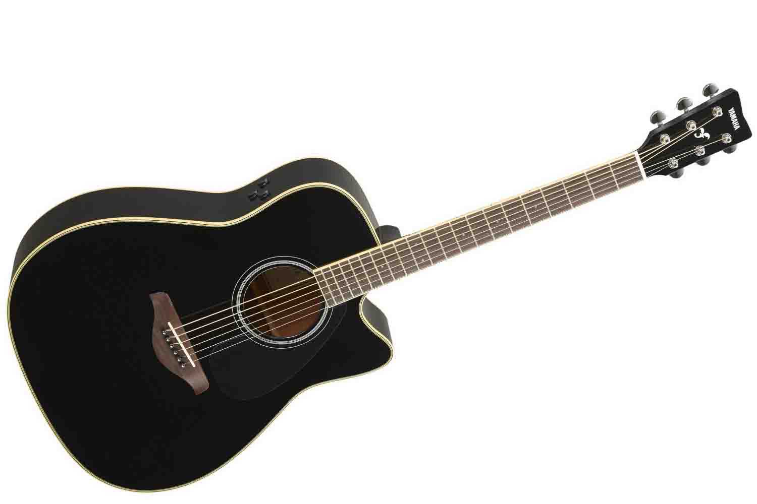 Трансакустическая гитара YAMAHA FGC-TA BLACK - трансакустическая гитара - фото 1