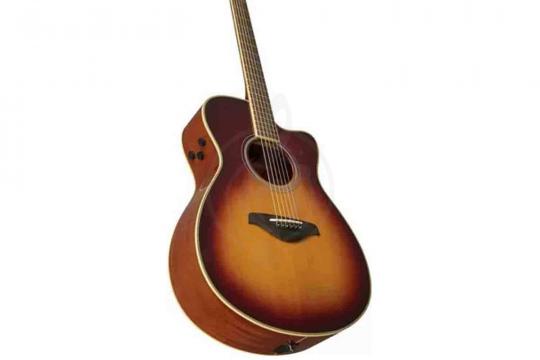 Трансакустическая гитара YAMAHA FGC-TA BROWN SUNBURST - трансакустическая гитара - фото 2