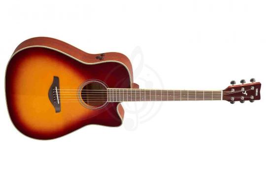 Трансакустическая гитара YAMAHA FGC-TA BROWN SUNBURST - трансакустическая гитара - фото 3