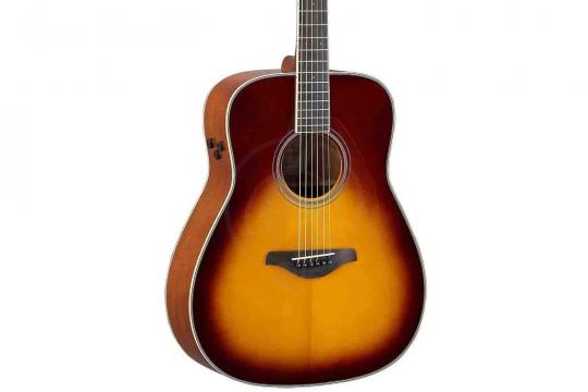 Трансакустическая гитара YAMAHA FGC-TA BROWN SUNBURST - трансакустическая гитара - фото 5