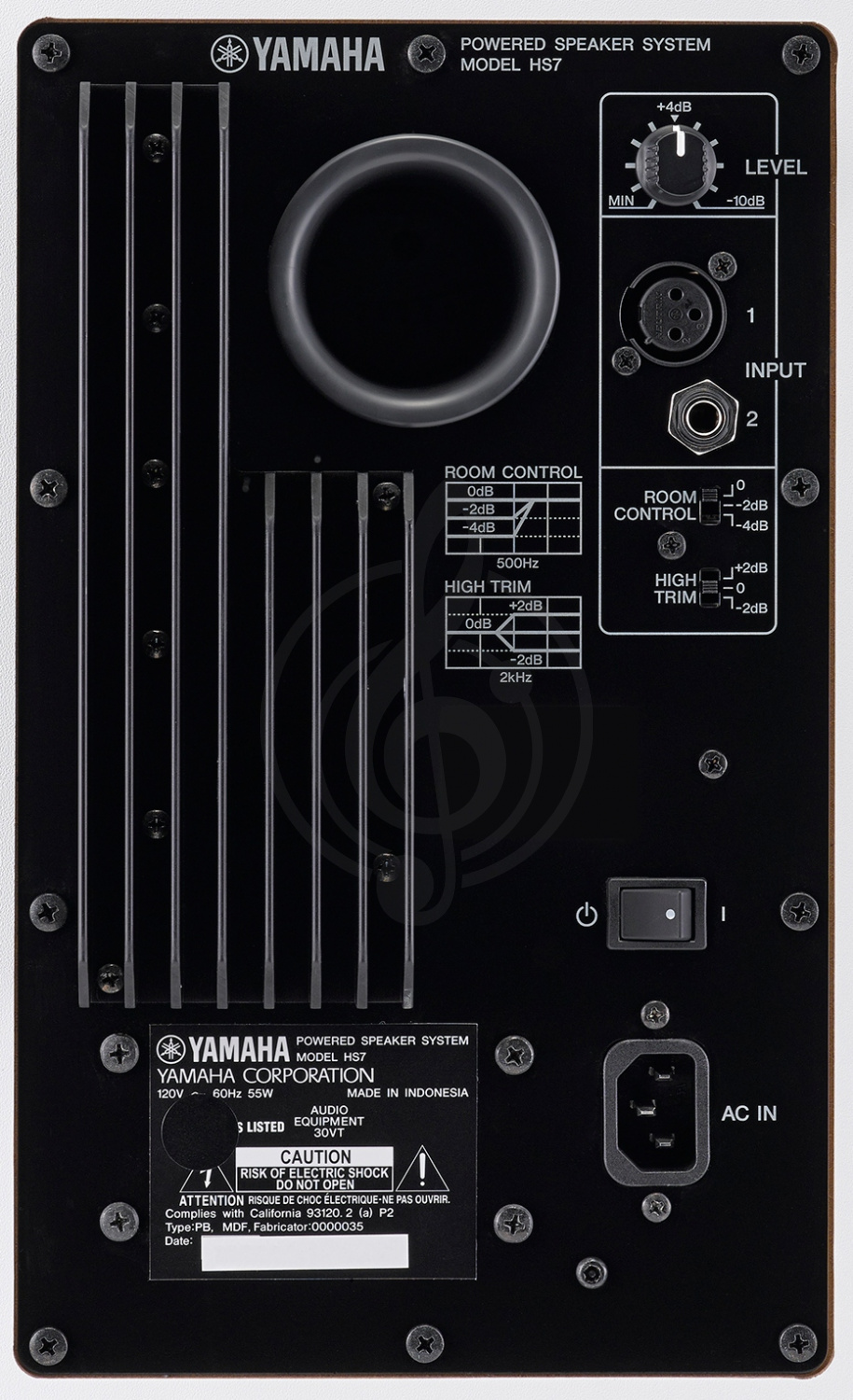Студийный монитор YAMAHA HS7W Студийный монитор - фото 3